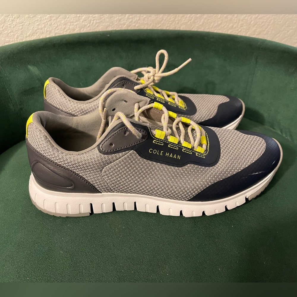 Cole Haan Men's Sneakers in Gray with Yellow Accents
